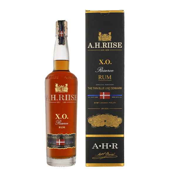A.H. Riise XO Reserve the Thin Blue Line + GB | 40% | 0,70 l