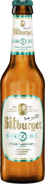 Bitburger Helles Lager Glutenfrei | 5,1% | 24x0,33 l
