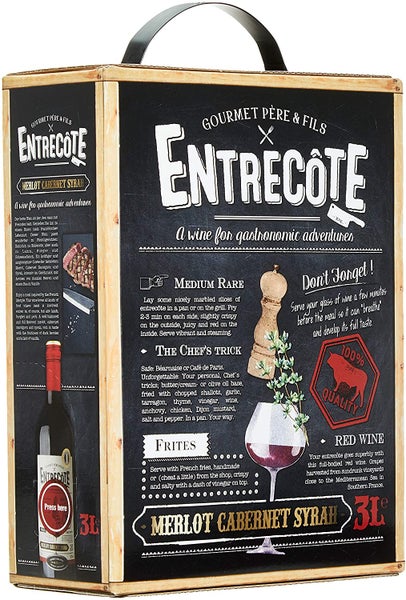 Entrec&ocirc;te Gourmet P&ecirc;re & Fils - Merlot Cabernet Syrah | 14% | 3 l BIB