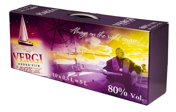 Vergi Vodka 10 pack | 80% | 10 x 0,50 l PET