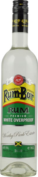 Worthy Park Rum-Bar Rom Vit Overproof | 63% | 0,70 l