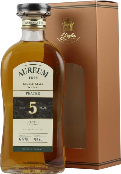Ziegler Aureum 1865 Peated Single Malt Whisky 5 &aring;r | 43% | 0,70 l