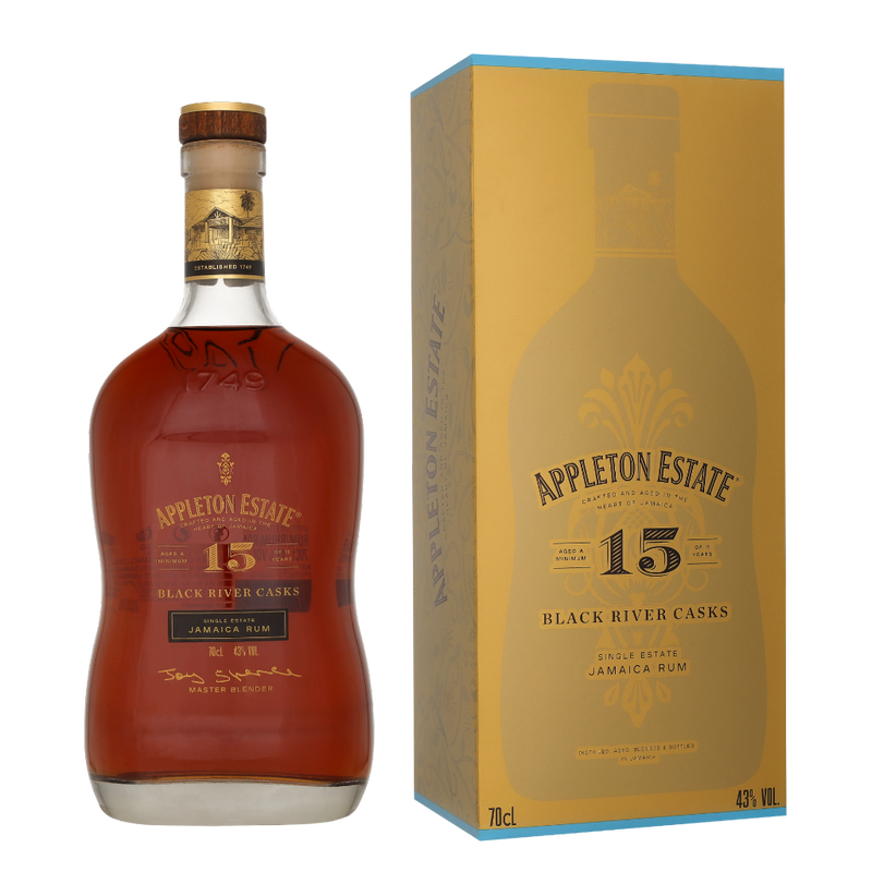 Appleton 15 Years Black River Casks + GB | 43% | 0,70 l