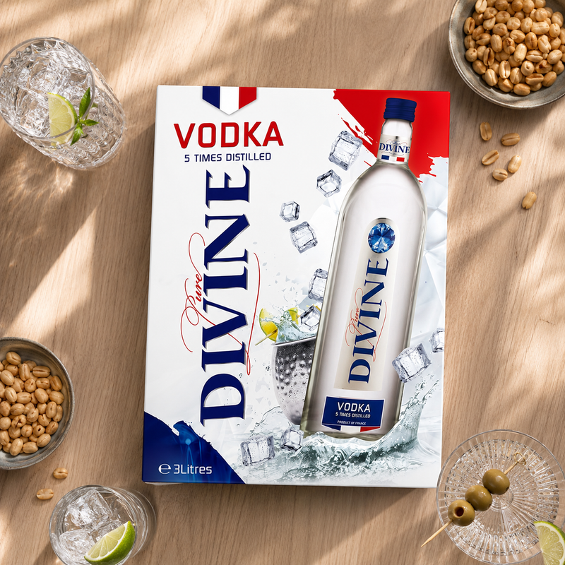 Pure Divine Vodka (ex. Boris Jelzin Vodka) | 37,5% | 3 l BIB