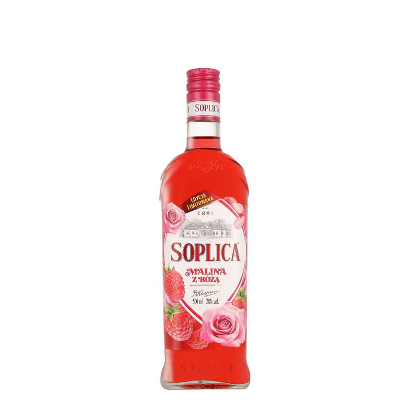 Soplica Malina Z Roza &lsquo;Framboos & Roos&rsquo; | 28% | 0,50 l
